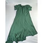 Emerald Green Asymmetrical Ruffle Dress Size XL Photo 11