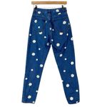 Skinny Fries Mom Jeans Juniors 1 Dark Wash Daisy Print Floral Straight Leg Denim Blue Size undefined Photo 2
