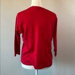 Las Olas  Georgia Bulldogs Cropped Squin Logo TShirt Red Size Medium Photo 3