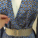 ZARA women’s floral satin plunging jumpsuit Photo 5