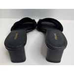 Frame  Sandals‎ Size 5US Black Leather Strappy Slip On Square Toe Heels Photo 3