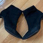 Bamboo Black Ankle Booties Heels Photo 5