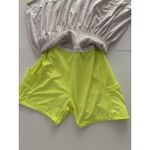 Lucky In Love Feeling Groovy Skort Skirt L Yellow Pink Smocked Golf Pickleball * Size L Photo 4