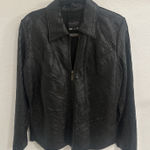 wilson's leather Vintage Wilsons Pelle‎ Studio Soft Black Leather Jacket Coat Womens XL Lined Photo 0