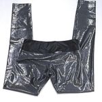 SukiShufu S Leatherback Leggings Silver Mirror Metallic Tight Pant Carbon38 Gym Photo 7