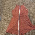 Old Navy  LARGE NWT ROMPER SLEEVELESS RAYON POKA DOT RUST FLIRTY EASY WEAR LIGHT Photo 11