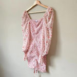 Princess Polly  Women's US 4 Wild Flowers Balloon Sleeves Shirred Mini Dress Pink Photo 8