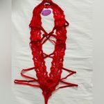 Christmas Lingerie Avid Love Deep V Teddy Red Size M Photo 1