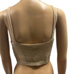 Debut Dreamers By  Tan Knit Halter Top Cropped Tank Sleeveless Small to Medium Photo 2