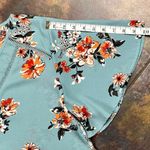 Sandy & Sid  Blue Floral V-neck Blouse XL Photo 3