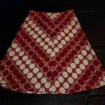Elevenses ‎ Anthropologie Womens Red White Circle Skirt 4 Photo 1