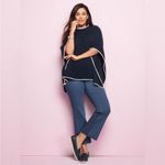 Talbots NWT  Montauk Navy High-Rise Flare Ankle Ponte Knit Career Dress Pant 18WP Photo 11