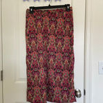 Vintage women’s paisley print maxi‎ skirt Pink Size L Photo 2