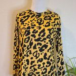 Brit & Bri Tiger Design Long Sleeve Blouse Size Small Photo 2