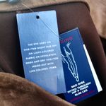 CHAPS NWT Chocolate Brown Vegan Suede Mid-Rise Fitted Legging Medium Photo 7