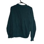 GU Waffle Knit V Neck Button Front Cardigan Sweater Teal Green Size L Size L Photo 1