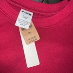 Victoria's Secret VS Pink Red Lacquer Fleece Crew Sweatshirt Photo 1