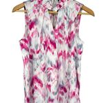 Halogen Twist Neck Sleeveless Blouse size Small Magenta Pink Photo 1