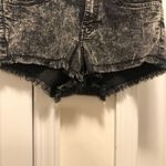 Divided (H&M) Black Faded Distressed Hem Shorts Photo 4