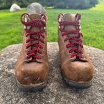 VTG Vasque Vibram Suede Old School Hiking Boots Men’s 8.5/Women’s 10 Brown Photo 4