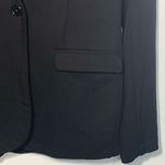 Magaschoni  Women's Solid Button Front Notch Lapel Blazer Black Size small Photo 2