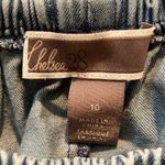 Chelsea28  Off Shoulder Ruffle Denim Dress Women Size 10 Medium Photo 1