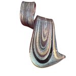 Lot 5 Dichroic Glass Pendants Charms Circle Leaf Blue Green Gold Multicolor Photo 5