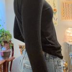 Z Supply Off The Shoulder Black Long Sleeve Top Photo 2