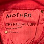 MOTHER The Rascal Cuff Premium Stretch‎ Denim Jeans in Rambutan Red Size 27 Photo 7