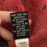 Moda International Size XL Duster Cardigan Sweater Mohair Ruffled Whimsical Pink Photo 3