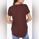 Bella Dahl  V-Neck Short Sleeve Tee Coffee Bean Photo 2
