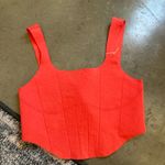 Free People  movement orange cropped tank m/l Photo 0