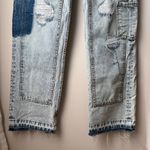 Revice Denim Manhattan / Greenwich Village Patchwork Raw Hem Acid Wash Y2K Jeans Photo 6