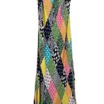 Rixo for Target Women's Colorful Patchwork Sleeveless Slip Midi Dress Size Small Pink Photo 4