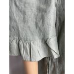 Terzo Millenno Made in Italy Mint Green 100% Linen Off The Shoulder Top Sz Small Photo 4