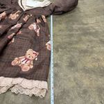 Alice Girl coquette brown teddy bear Lolita Peter Pan collar dress Photo 11