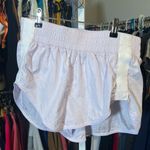 NWOT free people trail angel shorts in light purple color Size M Photo 3