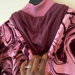 Cozy Casual Bethany Zip Front Hoodie Cozy Collection. Size L Color Violet Photo 5