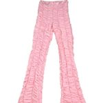 I am gia I.AM.GIA Ophelia Ruched Pink Mesh Pants Photo 3