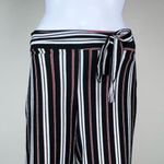 Pull & Bear  Belted Striped Pull-On Gaucho Pants Photo 1