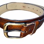 None Genuine leather size 18 boho engraved belt Photo 0