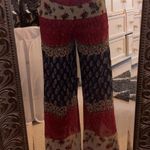 Boho Rose Wide Leg Pants Red Photo 0