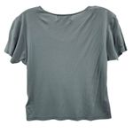 Jones New York Vintage ‎ Women's Petite Silk Top Short Sleeve Gray Blouse Size PL Photo 1