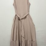 A New Day Taupe Sleeveless Maxi Dress Photo 0