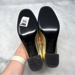 Saint Laurent NEW  Babies Edgy Mary Jane Ankle Strap Pumps Mid Heels Gold 38.5 Photo 10