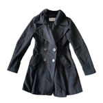 BCBGeneration Bcbg generation black wool blend dress coat pea coat woman’s XS extra small Photo 0