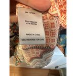 John Mark Mixed Print Peasant Top Multi Large Boho Coastal Western 3/4 Sleeves Photo 5