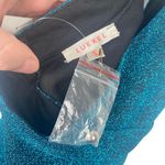 Luxxel  Sz S Women's Blue‎ Sparkle Halter Open Back Flared Skirt Dress NWT Photo 5