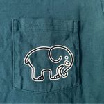 Ivory Ella  Long sleeve pocket T-shirt teal elephant size small Photo 3