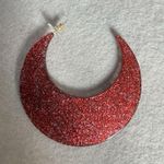 SugarFix By Baublebar C Hoop Earrings Red Sparkly Women Fashion Holiday Jewelry Photo 1